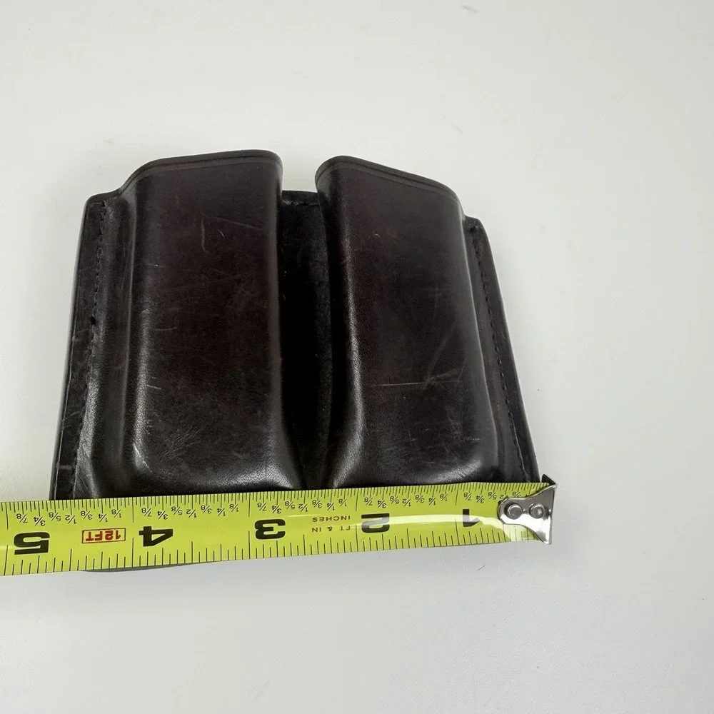 Kirkpatrick Leather 62D Double Magazine Pouch Brown Handcrafted USA Belt Mag